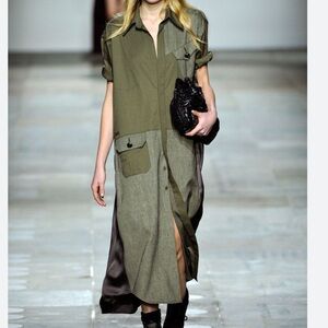 Topshop Unique Fall 2012 Mixed Media Dress